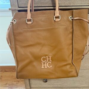 Carolina Herrera Brown Leather Tote